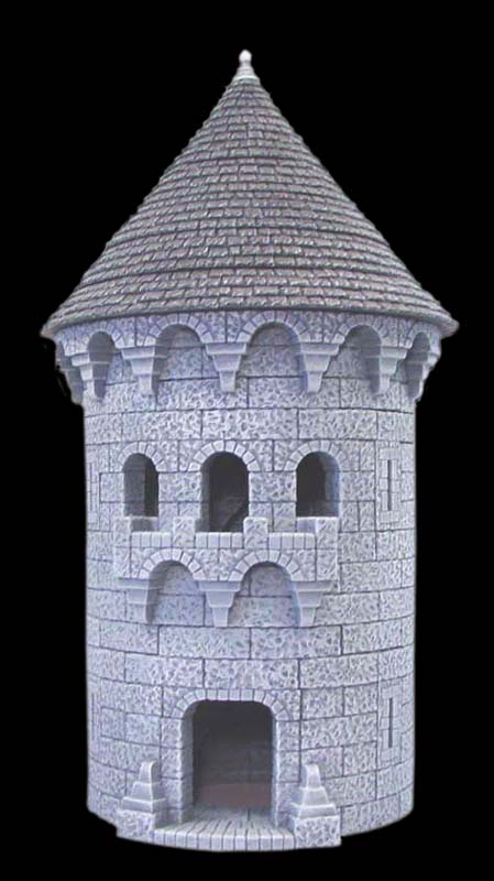 6 Round Tower Building Instructions, Round Top Building